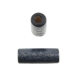 1110-2289-SAC - Wood Bead Cylinder 6X16MM Navy 90gr 1110-2289-SAC,Bille marine,montreal, quebec, canada, beads, wholesale