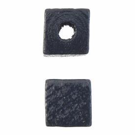 1110-2309-SAC - Wood Bead Cube 10MM Navy 1 Box  (App. 195pcs) 1110-2309-SAC,Beads,Nav,montreal, quebec, canada, beads, wholesale