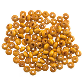 1110-2327-SAC - Bille de Bois Disque 2X4MM Jaune 90gr 1110-2327-SAC,billes disques,montreal, quebec, canada, beads, wholesale