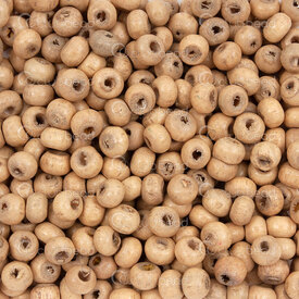 1110-240101-0503 - Wood Bead Washer 4x5mm Medium Natural 1.5mm Hole 100g app. 1440pcs 1110-240101-0503,Beads,Wood,montreal, quebec, canada, beads, wholesale