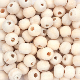 1110-240101-08N17 - Bille Bois Erable Rond 7x8mm Naturel Mat Non Traite Trou 3mm 1 Sac 100gr (approx. 480pcs) 1110-240101-08N17,Billes,Bois,Peint,montreal, quebec, canada, beads, wholesale