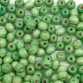 1110-240101-1007 - Wood Bead Round 10MM green 1bag 100gr (app 325pcs) 1110-240101-1007,Beads,Wood,montreal, quebec, canada, beads, wholesale