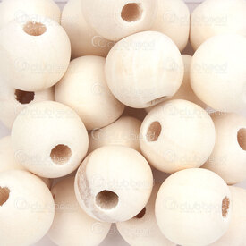 1110-240101-16N1 - Bille Bois Erable Rond 15x16mm Naturel Mat Non Traite Trou 5mm 1 Sac 100gr (approx. 90pcs) 1110-240101-16N1,Billes,Bois,Peint,montreal, quebec, canada, beads, wholesale