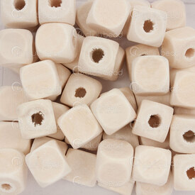 1110-240102-1001 - Wood Bead Cube 10x10mm Natural Untreated 3mm Hole 100g app. 200pcs 1110-240102-1001,Beads,Wood,Unvarnished,Bead,Natural,Wood,10x10mm,Square,Cube,Beige,Natural,Untreated,3mm Hole,China,montreal, quebec, canada, beads, wholesale