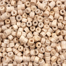 1110-240109-0401 - Wood Bead Cylinder 3x4mm Natural Dyed 1.5mm Hole 90g app. 2500pcs 1110-240109-0401,Cylinder,Natural,Bead,Natural,Wood,3X4MM,Cylinder,Cylinder,Beige,Natural,Dyed,1.5mm hole,China,90g app. 2500pcs,montreal, quebec, canada, beads, wholesale
