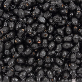 1110-240112-0601 - Wood Bead Rice Shape 6x8mm Black Dyed 1.5mm Hole 90g app. 1800pcs 1110-240112-0601,Beads,Wood,Dyed,Bead,Natural,Wood,6X8MM,Cylinder,Rice Shape,Black,Black,Dyed,1.5mm hole,China,montreal, quebec, canada, beads, wholesale