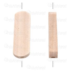 1110-240115-3001 - Wood Bead Retangle Pellet 30x10x5mm Untreated Natural 2.5mm hole 100pcs 1110-240115-3001,1110,montreal, quebec, canada, beads, wholesale