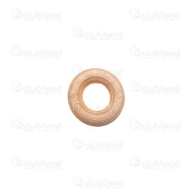 1110-240116-15 - Wood Bead Donut Round 15x4mm Natural Matte 7mm inner hole 15gr 50pcs 1110-240116-15,Pendants,Wood,montreal, quebec, canada, beads, wholesale