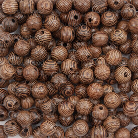 1110-241001-0601 - Wood Bead Round Wenge Wood 6mm 1bag 90gr 1110-241001-0601,Beads,Wood,Exotic,montreal, quebec, canada, beads, wholesale