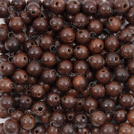 1110-241001-0607 - Wood Bead Round Monzo Wood 6mm 1bag 90gr 1110-241001-0607,Beads,Wood,Exotic,montreal, quebec, canada, beads, wholesale