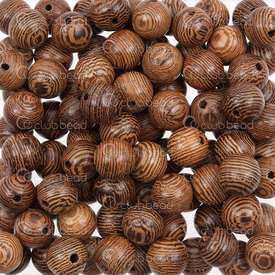 1110-241001-0801 - Wood Bead Round Wenge Wood 8mm 1bag 90gr (appr 300pcs) 1110-241001-0801,Beads,Wood,Exotic,montreal, quebec, canada, beads, wholesale