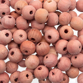 1110-241001-0805 - Wood Bead Round Larix Wood 8mm 2mm hole 1bag 47g (approx 270pcs) 1110-241001-0805,Beads,Wood,montreal, quebec, canada, beads, wholesale