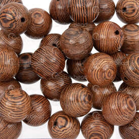 1110-241001-1201 - Wood Bead Round Wenge Wood 12mm 2mm hole 1bag 85gr (approx 108pcs) 1110-241001-1201,Beads,Wood,montreal, quebec, canada, beads, wholesale