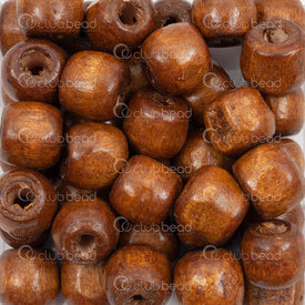 1110-2501-SAC - Wood Bead Baril 12x11mm Walnut 4mm hole 1bag 90gr (approx.120pcs) 1110-2501-SAC,walnuts,montreal, quebec, canada, beads, wholesale
