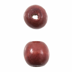 1110-2505-SAC - Wood Bead Round 12MM Red 1 Box  (App. 150pcs) 1110-2505-SAC,12mm wood,montreal, quebec, canada, beads, wholesale