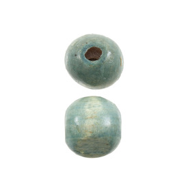 1110-2537-SAC - Wood Bead Round 16MM Light Blue 90gr 1110-2537-SAC,bille 16mm,montreal, quebec, canada, beads, wholesale