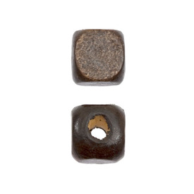 1110-2541-SAC - Wood Bead Cube 8MM Walnut 1 Box  (App. 300pcs) 1110-2541-SAC,cube de bois,montreal, quebec, canada, beads, wholesale