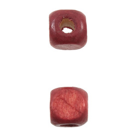 1110-2545-SAC - Wood Bead Cube 8MM Red 90gr 1110-2545-SAC,bille cube 8mm,montreal, quebec, canada, beads, wholesale