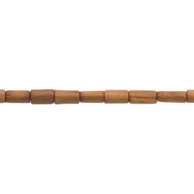 *1110-6005-03 - Wood Bead Bayong Cylinder 2.5X5MM 16'' String Philippines *1110-6005-03,Bead,Bayong,Wood,Wood,2.5X5MM,Cylinder,Cylinder,Brown,Philippines,16'' String,montreal, quebec, canada, beads, wholesale