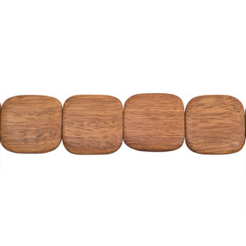 1110-6014-03 - Wood Bead Bayong Square 36MM 16'' String Philippines 1110-6014-03,bille de bois,16'' String,Bead,Bayong,Wood,Wood,36MM,Square,Square,Brown,Philippines,16'' String,montreal, quebec, canada, beads, wholesale