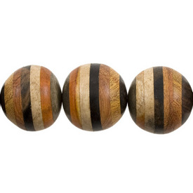 1110-6018-05 - Wood Bead Round 25MM Striped 10pcs String Philippines 1110-6018-05,Beads,Wood,Exotic,Round,Bead,Wood,Wood,25MM,Round,Round,Mix,Striped,Philippines,10pcs String,montreal, quebec, canada, beads, wholesale
