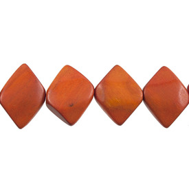 1110-6026-01 - Wood Bead Sebucao Free Form 17X28MM 16'' String Philippines 1110-6026-01,1110-60,Bead,Sebucao,Wood,Wood,17X28MM,Free Form,Orange,Philippines,16'' String,montreal, quebec, canada, beads, wholesale