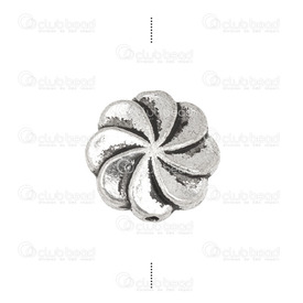 1111-0195-WH - Metal Bead Flower 11mm Antique Nickel 20pcs 1111-0195-WH,Clearance by Category,Metal,Flower,Bead,Metal,Metal,11MM,Flower,Flower,Antique Nickel,China,20pcs,montreal, quebec, canada, beads, wholesale