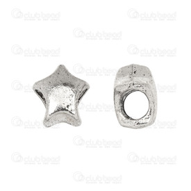 1111-0199-WH - Metal Bead Star 9x11x7mm Antique Nickel 5mm Hole 20pcs 1111-0199-WH,Metal,Bead,Metal,Metal,9x11x7mm,Star,Star,Antique Nickel,5mm Hole,China,20pcs,montreal, quebec, canada, beads, wholesale