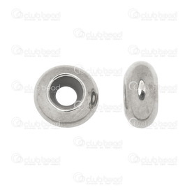 1111-0271-9MM - Metal Bead With Silicone Stopper Ring Donut Spacer 9x4.5mm Nickel 3mm Hole 10pcs 1111-0271-9MM,Findings,Stopper beads,Bead,With Silicone Stopper Ring,Metal,Metal,9x4.5mm,Round,Donut,Spacer,Grey,Nickel,3mm Hole,China,montreal, quebec, canada, beads, wholesale
