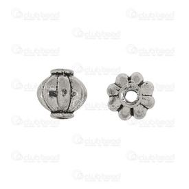 1111-0273-3-OXWH - metal bead 8*8mm, antique nickel 30pcs 1111-0273-3-OXWH,bille de metal nickel antique,montreal, quebec, canada, beads, wholesale