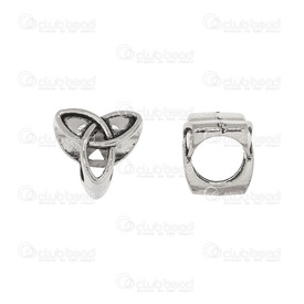 1111-0275 - Metal Bead European Style Cylinder Celtic Triquetra 8x9mm Grey 6mm Hole 20pcs 1111-0275,Beads,European style,Bead,European Style,Metal,Metal,8X9MM,Cylinder,Cylinder,Celtic Triquetra,Grey,Grey,6mm Hole,China,montreal, quebec, canada, beads, wholesale