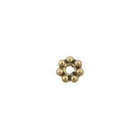 1111-0301-GL - Metal Bead Spacer Daisy 1X5MM Antique Gold 100pcs 1111-0301-GL,Bead,Spacer,Metal,Metal,1X5MM,Flower,Daisy,Gold,Antique,China,100pcs,montreal, quebec, canada, beads, wholesale