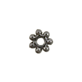 1111-0305-BN - Metal Bead Spacer Daisy 4MM Black Nickel Lead Free, Nickel Free 100pcs 1111-0305-BN,Beads,Metal,Others,4mm,100pcs,Bead,Spacer,Metal,Metal,4mm,Flower,Daisy,Grey,Nickel,montreal, quebec, canada, beads, wholesale