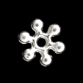 1111-0307-SL - Metal Bead Spacer Daisy 8MM Silver Lead Free, Nickel Free 100pcs 1111-0307-SL,Beads,Metal,Others,8MM,Bead,Spacer,Metal,Metal,8MM,Flower,Daisy,Grey,Silver,Lead Free, Nickel Free,montreal, quebec, canada, beads, wholesale