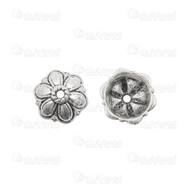 1111-0469 - Metal Bead Flower 12MM Antique Nickel 20pcs 1111-0469,Beads,12mm,Bead,Metal,Metal,12mm,Flower,Antique Nickel,20pcs,montreal, quebec, canada, beads, wholesale