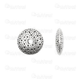 1111-0487 - Metal Bead Saucer With Engraved Design 10X3MM Antique Silver 1.5mm Hole 50pcs 1111-0487,bead silver,Metal,Bead,Metal,Metal,10X3MM,Round,Saucer,With Engraved Design,Antique Silver,1.5mm hole,50pcs,montreal, quebec, canada, beads, wholesale