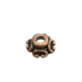 *1111-0611 - Metal Bead Cap Fancy 5X2.5MM Antique Copper 100pcs *1111-0611,montreal, quebec, canada, beads, wholesale