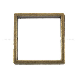 1111-0801-OXBR - Metal Bead Ring Square 20MM Antique Brass With Hole 25pcs 1111-0801-OXBR,20MM,Bead,Ring,Metal,Metal,20MM,Square,Square,Brass,Antique,With Hole,China,25pcs,montreal, quebec, canada, beads, wholesale