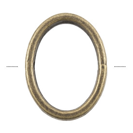 1111-0807-OXBR - Metal Bead Ring Oval 10X15MM Antique Brass With Hole 25pcs 1111-0807-OXBR,Beads,Metal,25pcs,Bead,Ring,Metal,Metal,10X15MM,Oval,Brass,Antique,With Hole,China,25pcs,montreal, quebec, canada, beads, wholesale