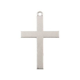 1111-1219-WH - Metal Pendant Cross Religious 27X42MM Nickel 10pcs 1111-1219-WH,Clearance by Category,Metal,Cross,Pendant,Metal,Metal,27X42MM,Cross,Religious,Grey,Nickel,China,10pcs,montreal, quebec, canada, beads, wholesale