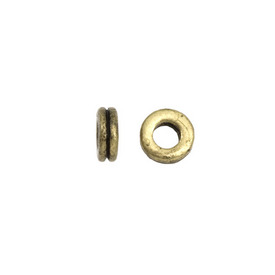 1111-1307-OXBR - Metal Bead Rondelle 6MM Antique Brass 100pcs 1111-1307-OXBR,montreal, quebec, canada, beads, wholesale