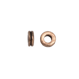 1111-1307-OXCO - Metal Bead Rondelle 6MM Antique Copper 100pcs 1111-1307-OXCO,montreal, quebec, canada, beads, wholesale