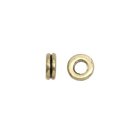 1111-1307-OXGL - Metal Bead Rondelle 6MM Antique Gold 100pcs 1111-1307-OXGL,montreal, quebec, canada, beads, wholesale