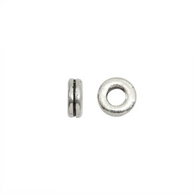 1111-1307-OXWH - Metal Bead Rondelle 6MM Antique Nickel 100pcs 1111-1307-OXWH,montreal, quebec, canada, beads, wholesale