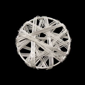 *1111-1505 - Metal Pendant Coin 31MM Silver 10pcs *1111-1505,montreal, quebec, canada, beads, wholesale