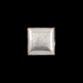 *1111-1617 - Metal Bead Brushed Square Puffed 20MM Silver 2pcs India *1111-1617,Beads,Metal,montreal, quebec, canada, beads, wholesale