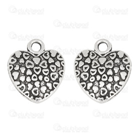 1111-5000-001 - Metal Pendant Heart With Engraved Design 15x12.5mm Antique Nickel 25pcs 1111-5000-001,Metal,25pcs,Pendant,Metal,Metal,15x12.5mm,Heart,Heart,With Engraved Design,Antique Nickel,China,25pcs,montreal, quebec, canada, beads, wholesale