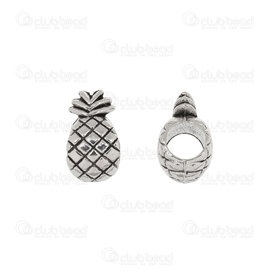 1111-5019-01 - Fruit Metal bead Pineapple 12x6x8mm Nickel 4mm Hole 20pcs 1111-5019-01,Pendants,Metal,montreal, quebec, canada, beads, wholesale