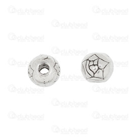 1111-5039 - Metal Bille Rose 6mm Nickel 20pcs 1111-5039,Pendentifs,Métal,montreal, quebec, canada, beads, wholesale
