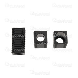 1111-5047-BN - Metal Cord End 14x7mm Black Rectangle Tube 6mm Hole 4mm head hole 20pcs 1111-5047-BN,Clearance by Category,Metal,montreal, quebec, canada, beads, wholesale
